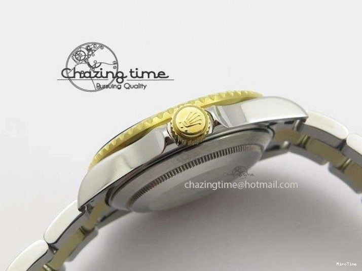 MiroTime 1231 Stretchable Submariner BP Maker 16613 Blue Dial SS YG Case On SS YG Bracelet A 3877